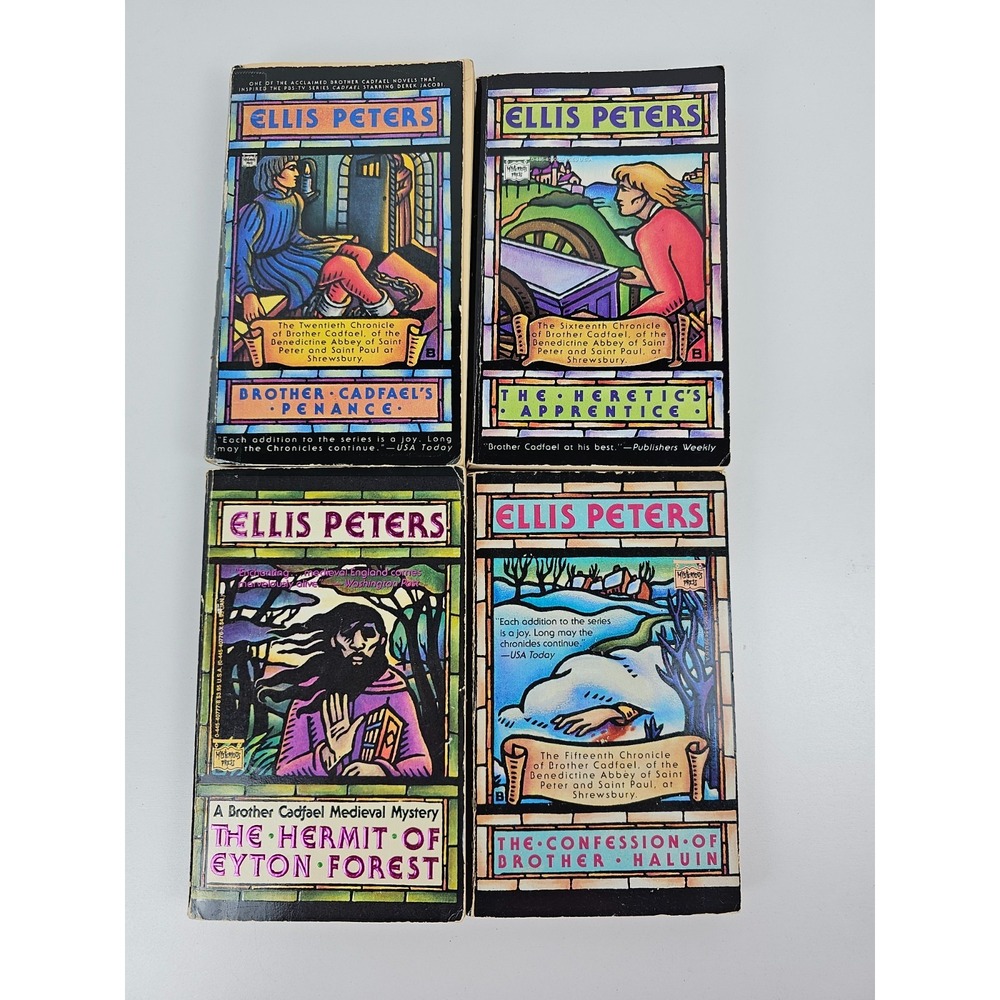 Lot of 4 Brother Cadfael Ellis Peters Historical Mysteries 14-16 & 20 Paperback